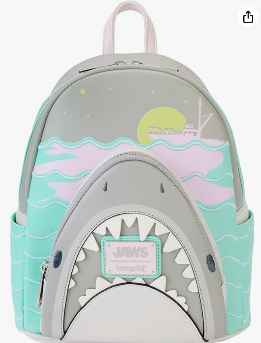 Loungefly Universal Jaws Mini Backpack