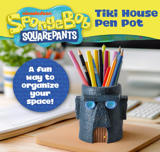 SpongeBob 3D Tiki House Pen Pot, alternate view