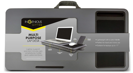 Ingenious Large Laptop Lap Desk Tray, alternate view