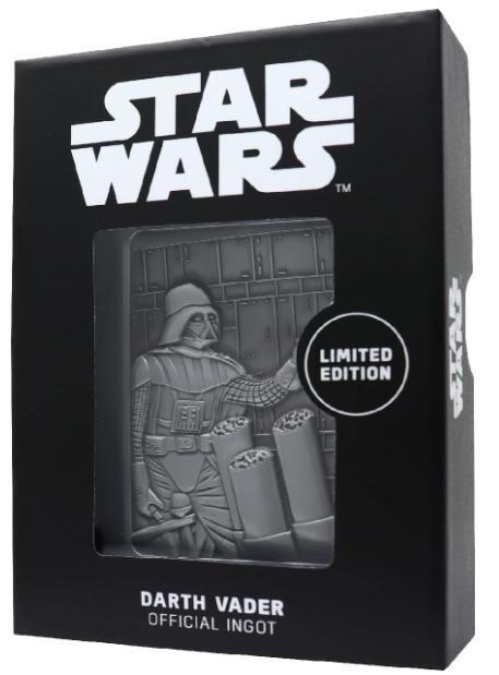 Star Wars Limited Edition Darth Vader Ingot, side angle