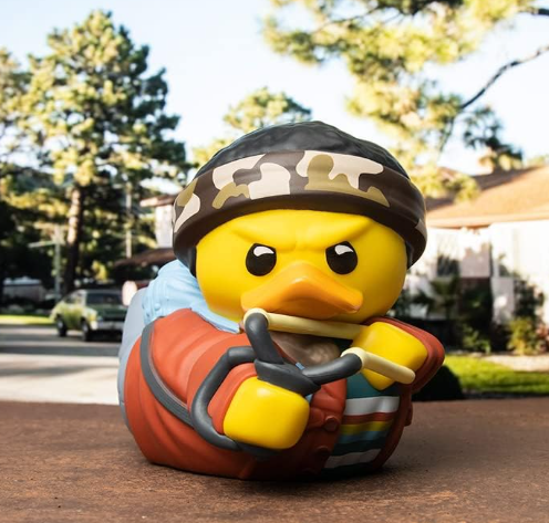 Stranger Things Lucas Sinclair TUBBZ Cosplaying Duck Collectible, alternate view