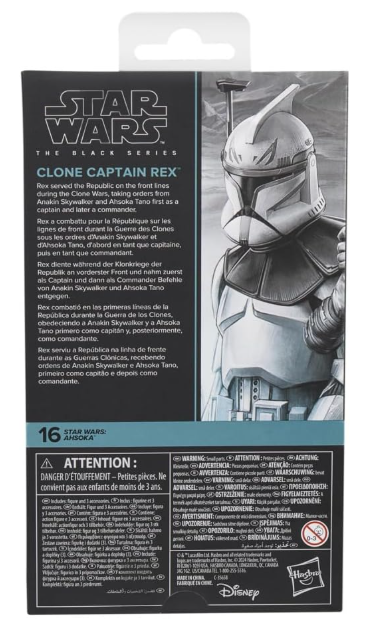 Star Wars The Black Series Clone Captain Rex 6" Action Figure, side angle
