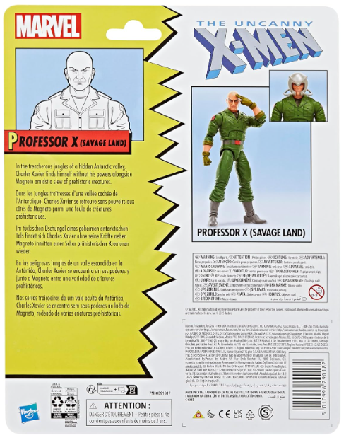 Marvel Legends Series Professor X (Savage Land) 6" Action Figure, close-up detail