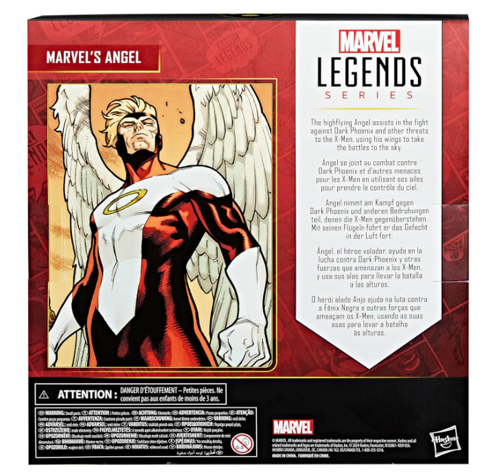 Marvel Legends Series Marvel's Angel 6" Action Figure, side angle