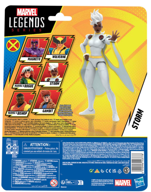 Marvel Legends Series X-Men - Storm Action Figure, side angle