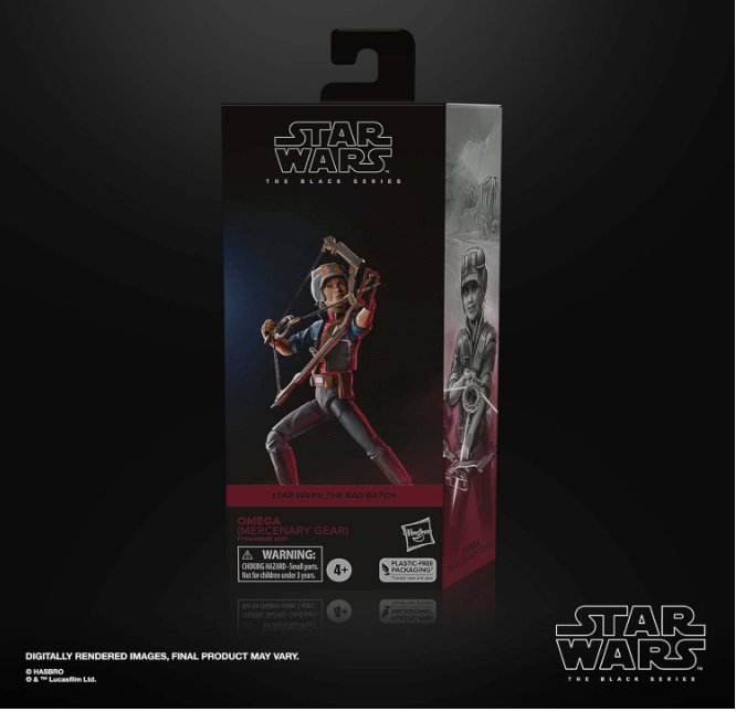 Star Wars The Black Series Omega (Mercenary Gear) 6" Action Figure, alternate view