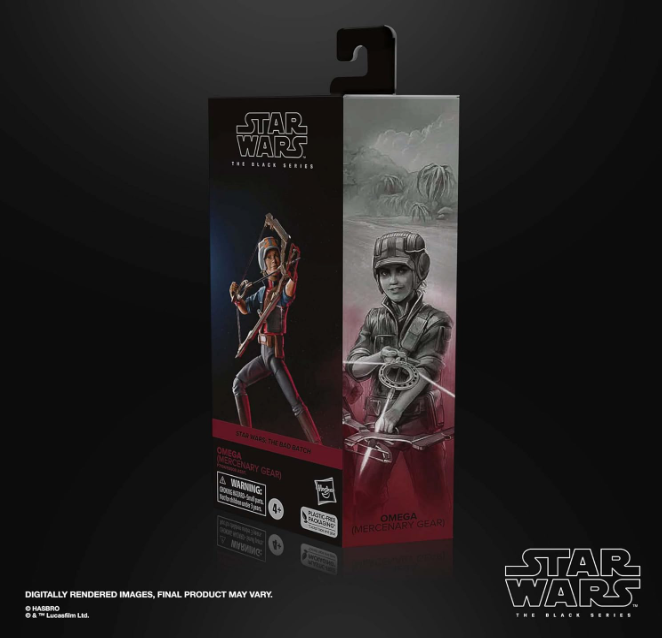 Star Wars The Black Series Omega (Mercenary Gear) 6" Action Figure, close-up detail