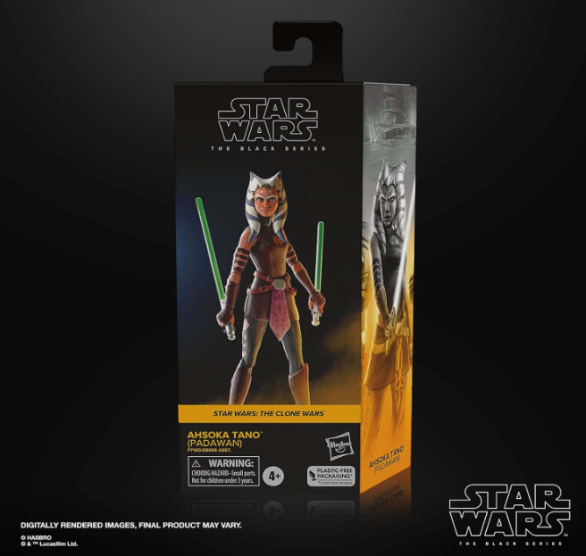 Star Wars The Black Series Ahsoka Tano (Padawan) 6" Action Figure, alternate view