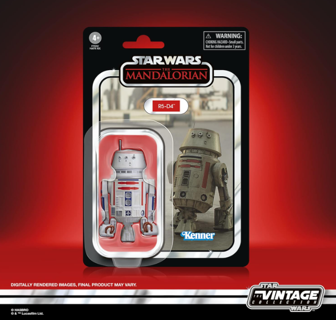 Star Wars The Vintage Collection R5-D4 Astromech Droid, side angle