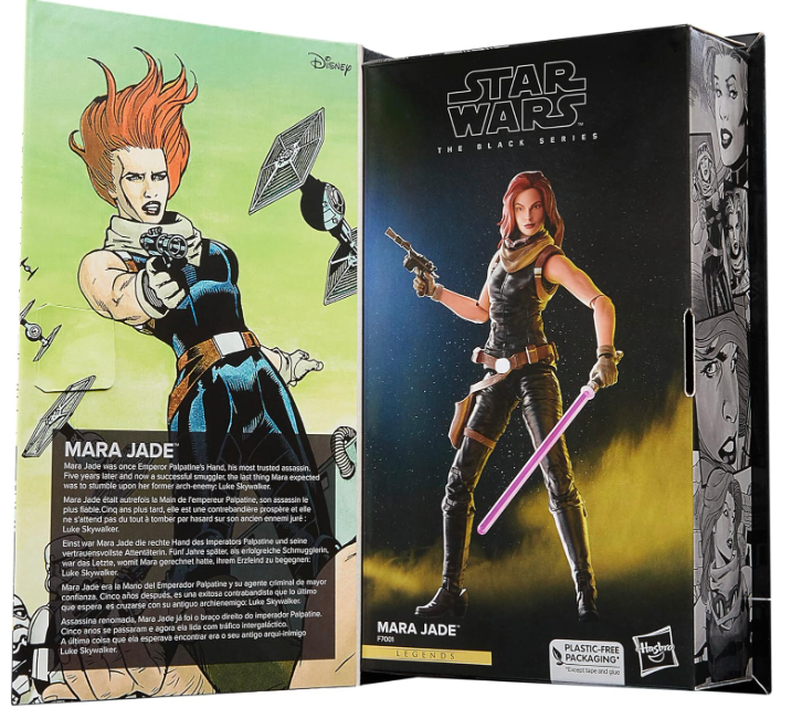 Star Wars The Black Series Comic Book Series Mara Jade 6" Action Figure, side angle