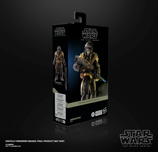 Star Wars The Black Series Deluxe Krrsantan Action Figure, side angle