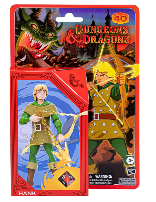 Hank Dungeons & Dragons Cartoon Classics 6" Scale Action Figure, alternate view