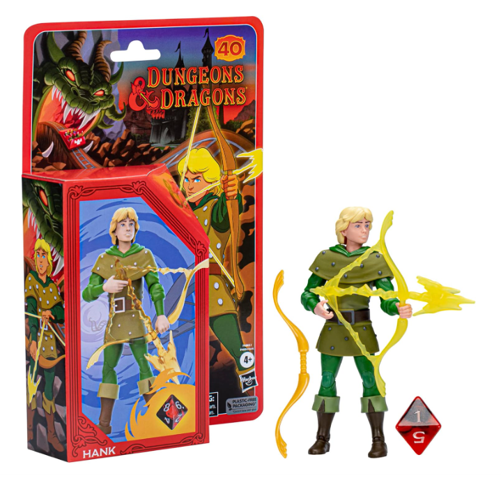 Hank Dungeons & Dragons Cartoon Classics 6" Scale Action Figure, close-up detail