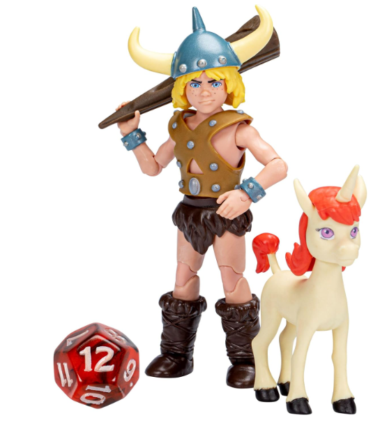 Bobby and Uni Dungeons & Dragons Cartoon Classics 6" Scale Action Figure, side angle