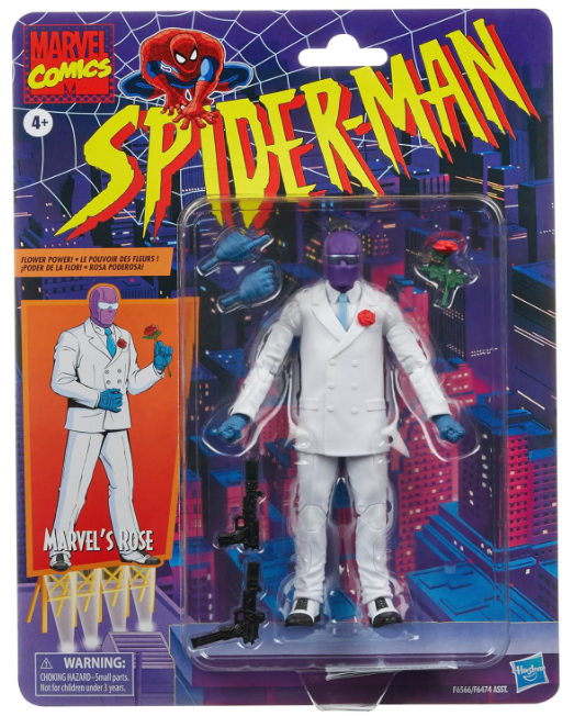 Marvel Legends Retro Spider-Man Marvel's Rose, alternate view