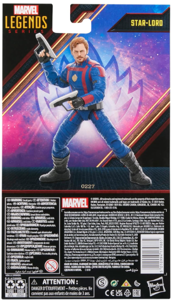 Marvel Legends Series Guardians of the Galaxy Star-Lord Action figure, side angle