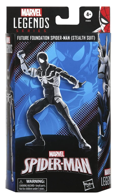 Hasbro Marvel Legends Series Future Foundation Spider-Man (Stealth Suit) 6 Inch Action Figure, alternate view