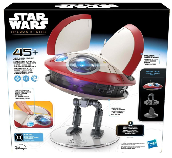 Hasbro Star Wars Obi-Wan Kenobi L0-LA59 (Lola) Animatronic Edition Electronic Droid, side angle