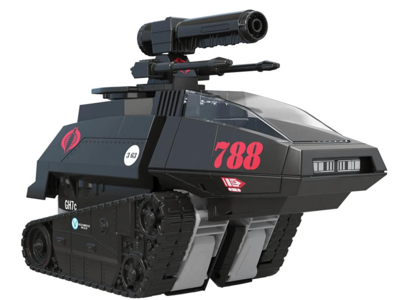 Transformers Collaborative G.I. Joe Mash-Up Megatron H.I.S.S. Tank and Baroness, side angle
