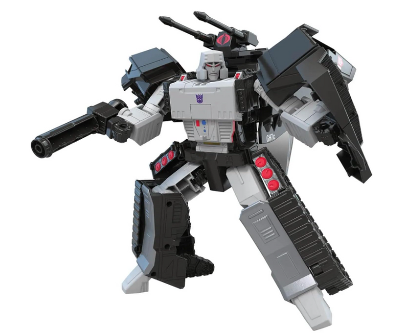 Transformers Collaborative G.I. Joe Mash-Up Megatron H.I.S.S. Tank and Baroness, close-up detail