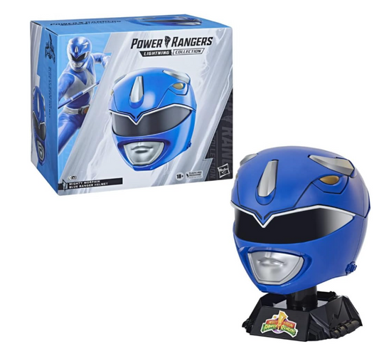Power Rangers Lightning Collection Mighty Morphin Blue Ranger Helmet, alternate view