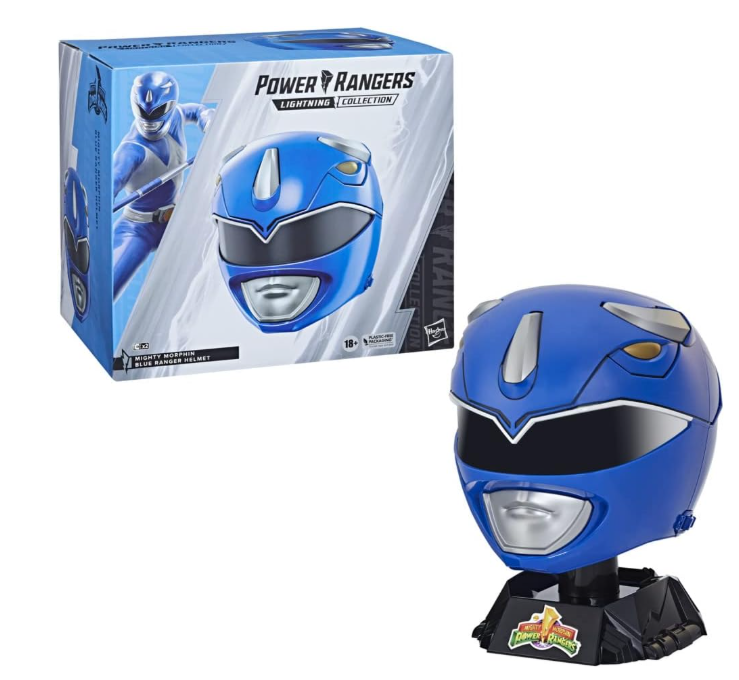 Power Rangers Lightning Collection Mighty Morphin Blue Ranger Helmet, alternate view