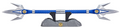 Power Rangers Lightning Collection Mighty Morphin Blue Ranger Power Lance, side angle