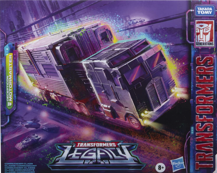 Transformers Generations Legacy Series Commander Decepticon Motormaster, close-up detail
