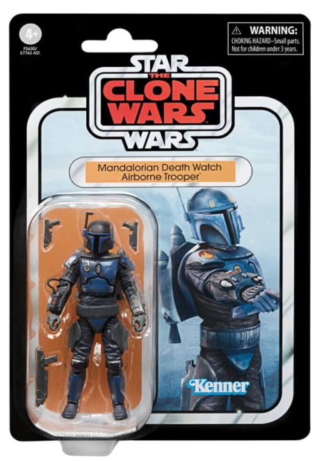 Hasbro Star Wars The Vintage Collection Mandalorian Death Watch Airborne Trooper Action Figure, alternate view
