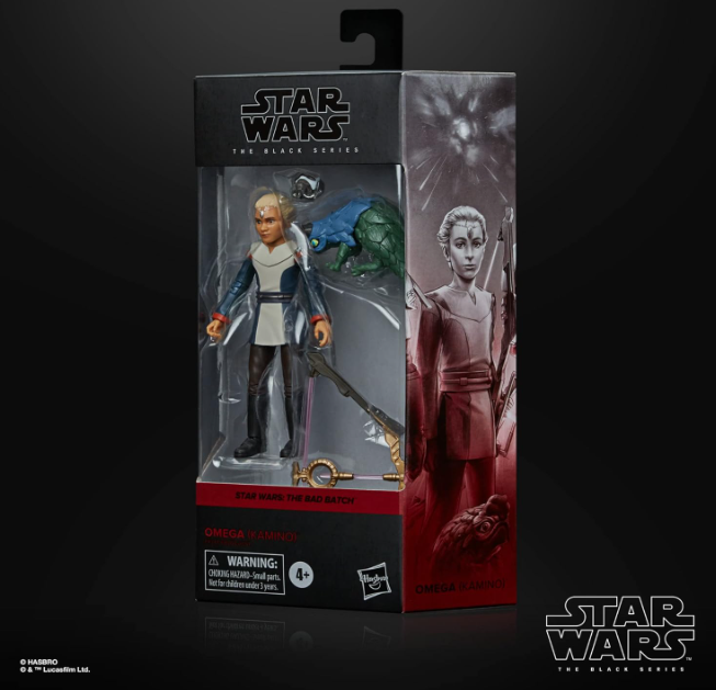 Star Wars The Black Series The Bad Batch Omega 6" Action Figure, side angle