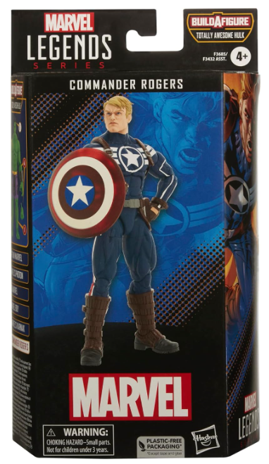 Marvel Legends Series Marvel Comics Commander Rogers Action Figure, alternate view
