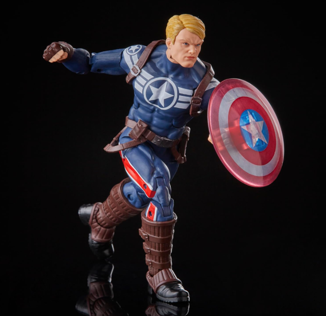 Marvel Legends Series Marvel Comics Commander Rogers Action Figure, close-up detail