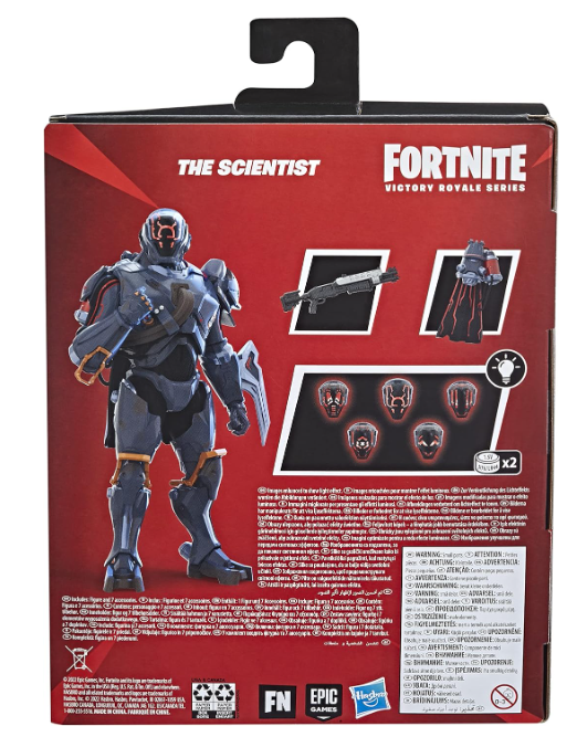 Hasbro Fortnite Victory Royale Series The Seven Collection: The Scientist, in display
