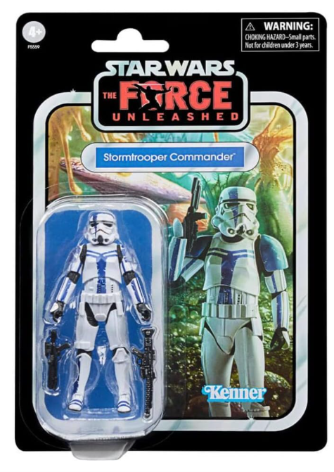 Star Wars The Force Unleashed Vintage Collection Stormtrooper Commander, side angle