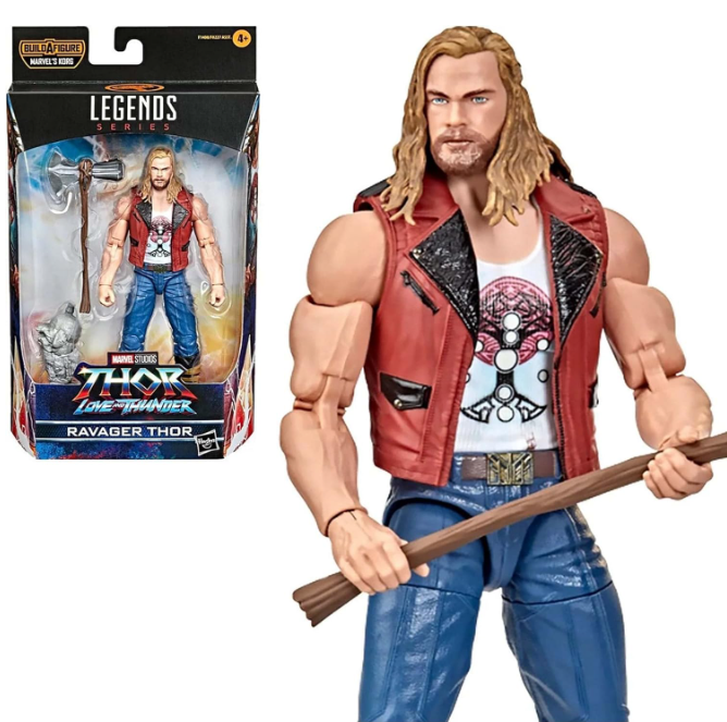 Marvel Legends Thor Love and Thunder Ravager Thor 6" Action Figure, close-up detail