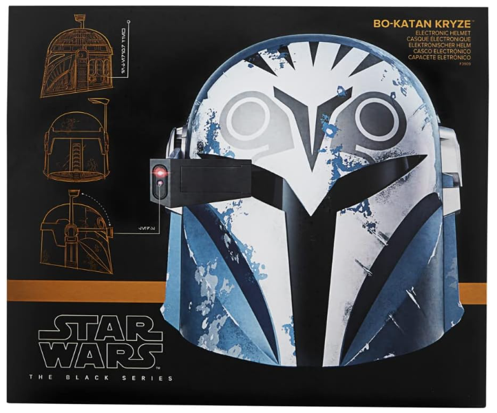 Star Wars The Black Series Bo-Katan Kryze Premium Electronic Helmet, close-up detail