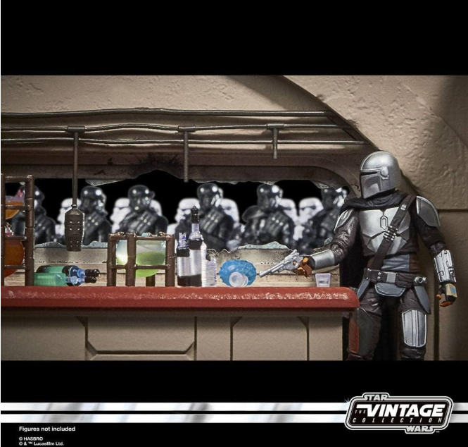 Star Wars The Vintage Collection Nevarro Cantina, close-up detail