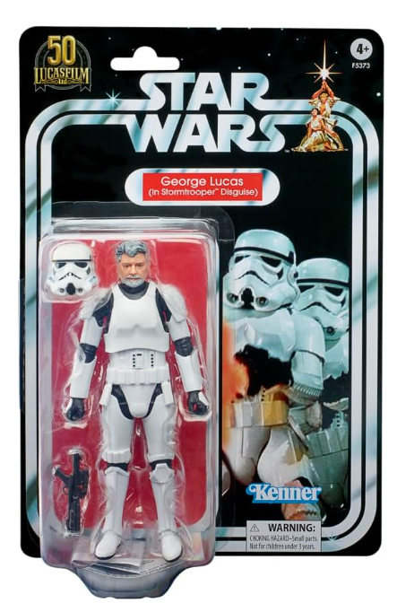 Hasbro Star Wars The Black Series George Lucas (In Stormtrooper Disguise) 6" Action Figure, side angle