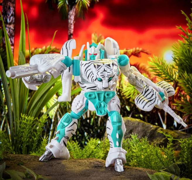 Transformers Vintage Beast Wars Tigatron, in display