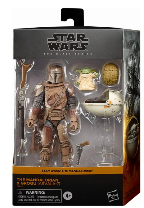 Hasbro Star Wars The Black Series The Mandalorian and Grogu (Arvala-7) Action Figures