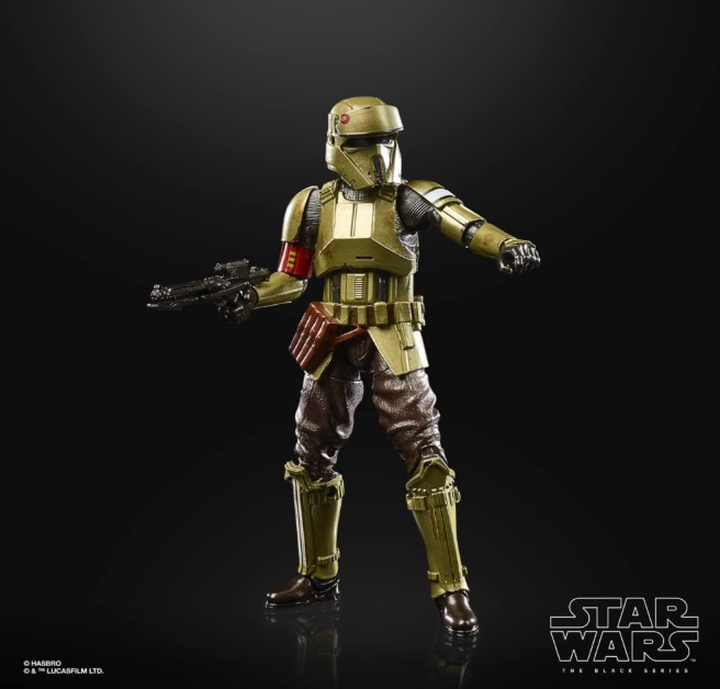Star Wars The Black Series Carbonized Collection Shoretrooper 6 Inch Action Figure, side angle