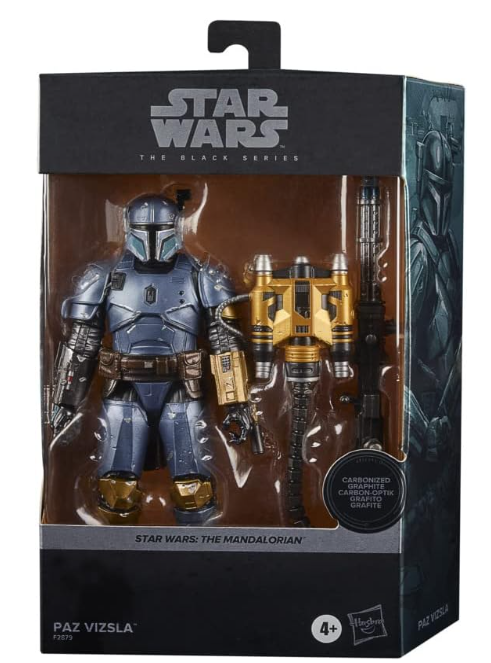Star Wars The Black Series Carbonized Collection Paz Vizsla 6" Action Figure, alternate view