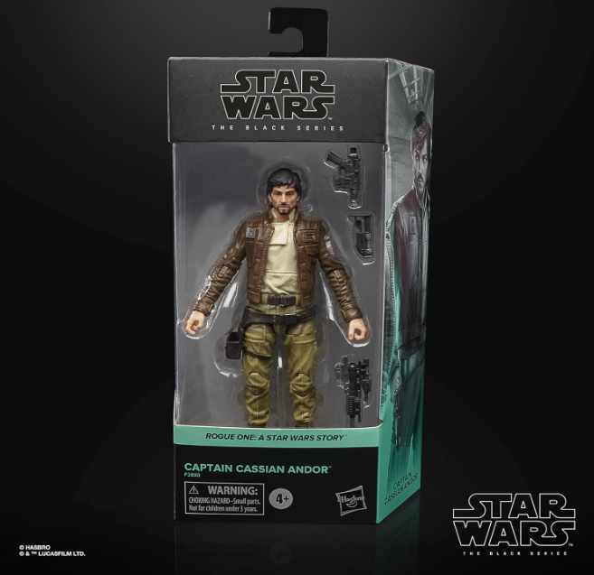 Hasbro Star Wars The Black Series Captain Cassian Andor 6" Action Figure, alternate view
