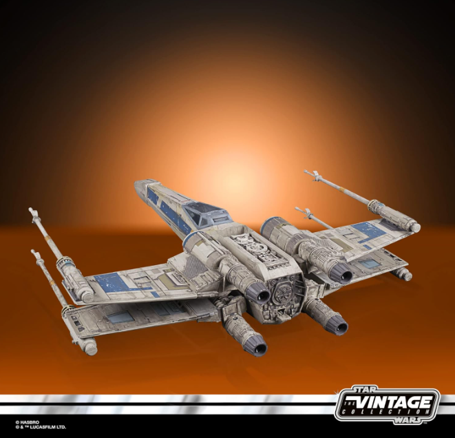Star Wars The Vintage Collection Rogue One: A Star Wars Story Antoc Merrick's X-Wing Fighter Vehicle with Action Figure, side
