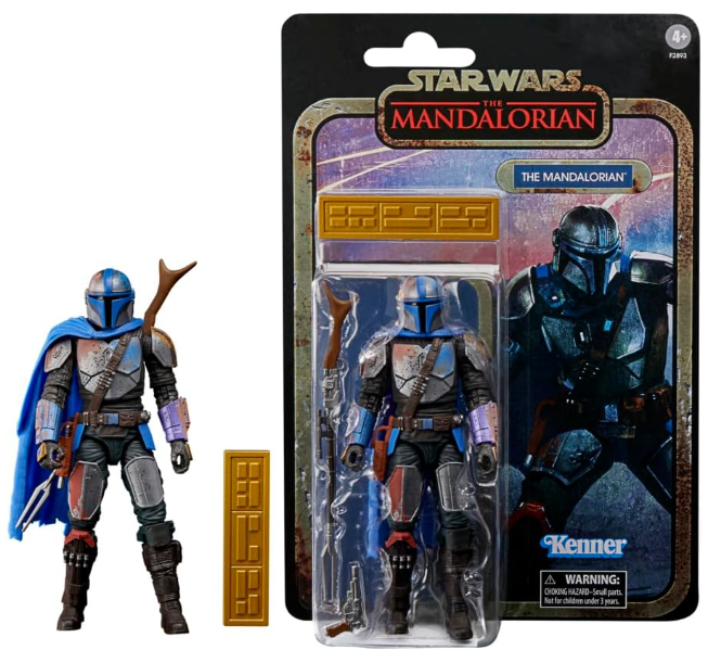 Hasbro Star Wars The Black Series Credit Collection The Mandalorian 6" Action Figure, side angle