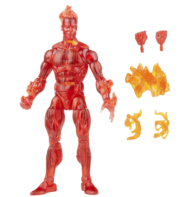 Hasbro Marvel Legends Series Retro Fantastic Four The Human Torch Action Figure