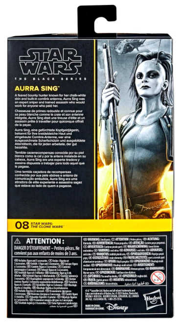 Star Wars The Black Series Aurra Sing, alternate view