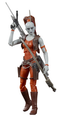 Star Wars The Black Series Aurra Sing, side angle