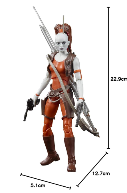 Star Wars The Black Series Aurra Sing, rear view