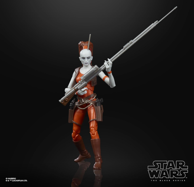 Star Wars The Black Series Aurra Sing, size reference